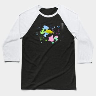 abstract watercolor stains Baseball T-Shirt